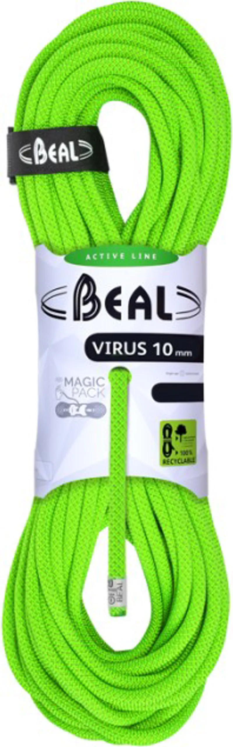 Beal Virus 10MM x 70M Climbing Rope - Solid Green